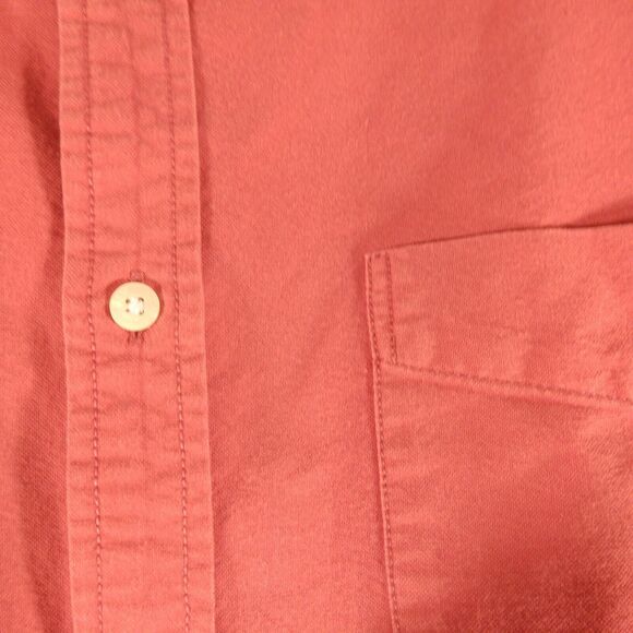 J. Crew shirt mens L Large pink garmet dyed oxford cloth long sleeve button - Picture 3 of 8